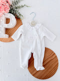 Babygrow veludo renda