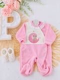 Babygrow Lua em veludo