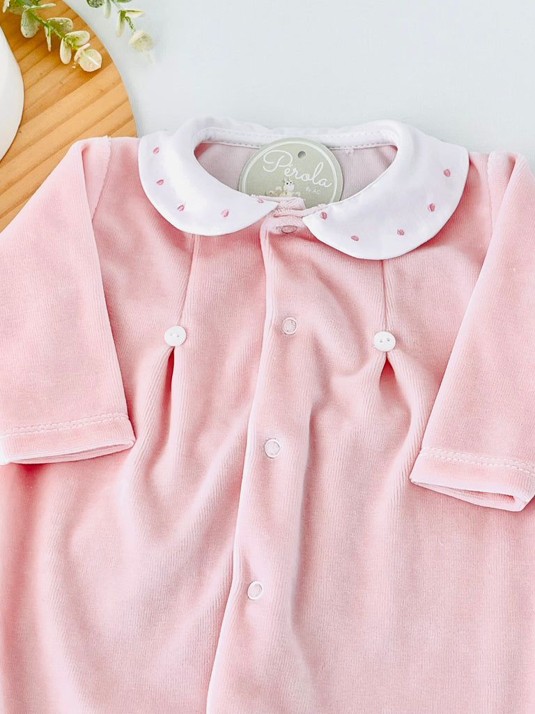 Babygrow bolinha VELUDO