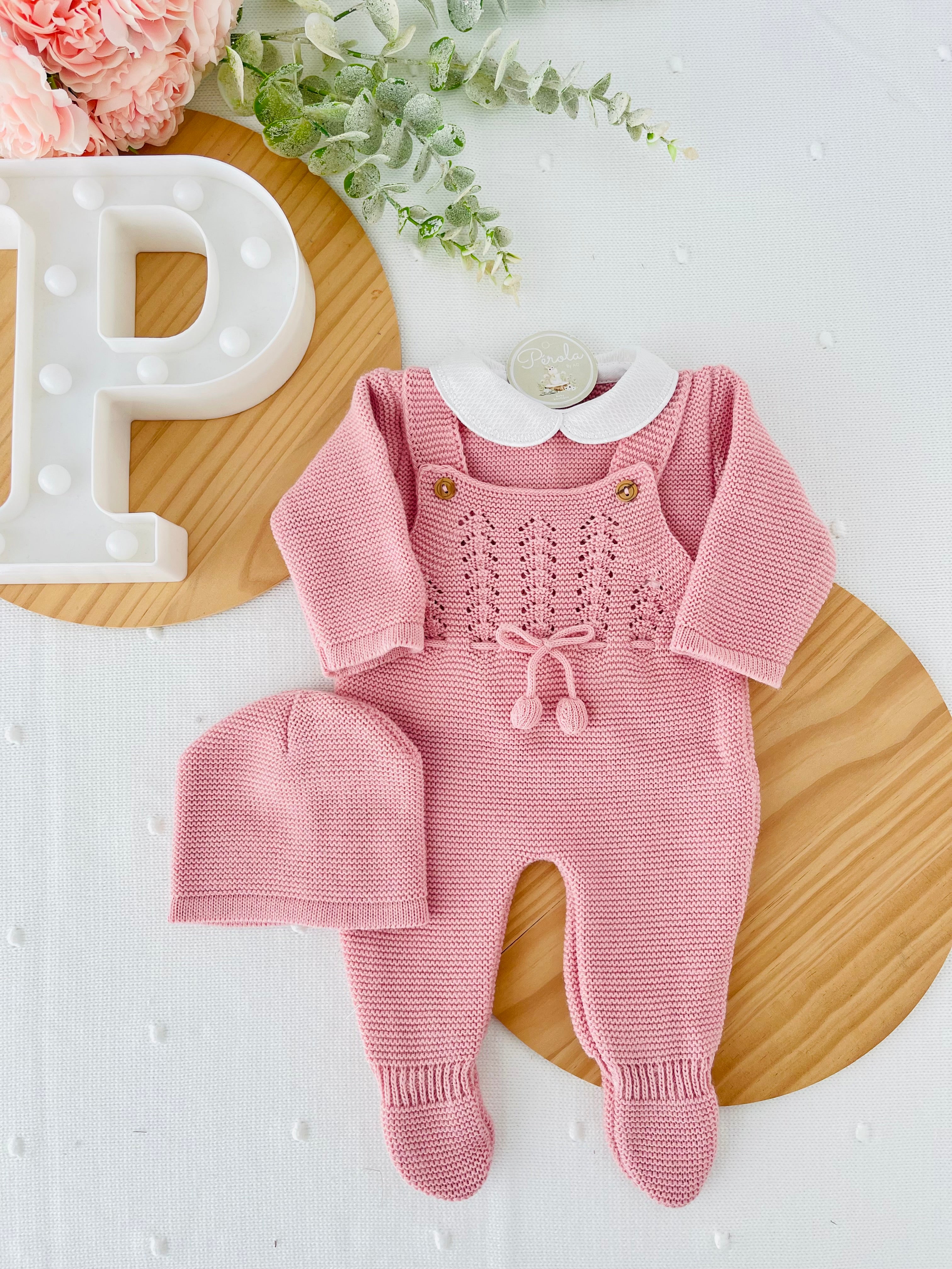 Saída de maternidade pompons