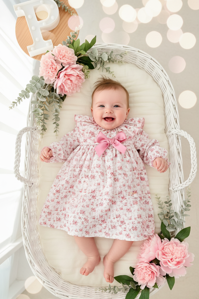 Vestido flores 6-24M