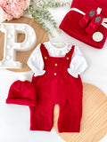 Saída maternidade vermelho menina Outono Inverno