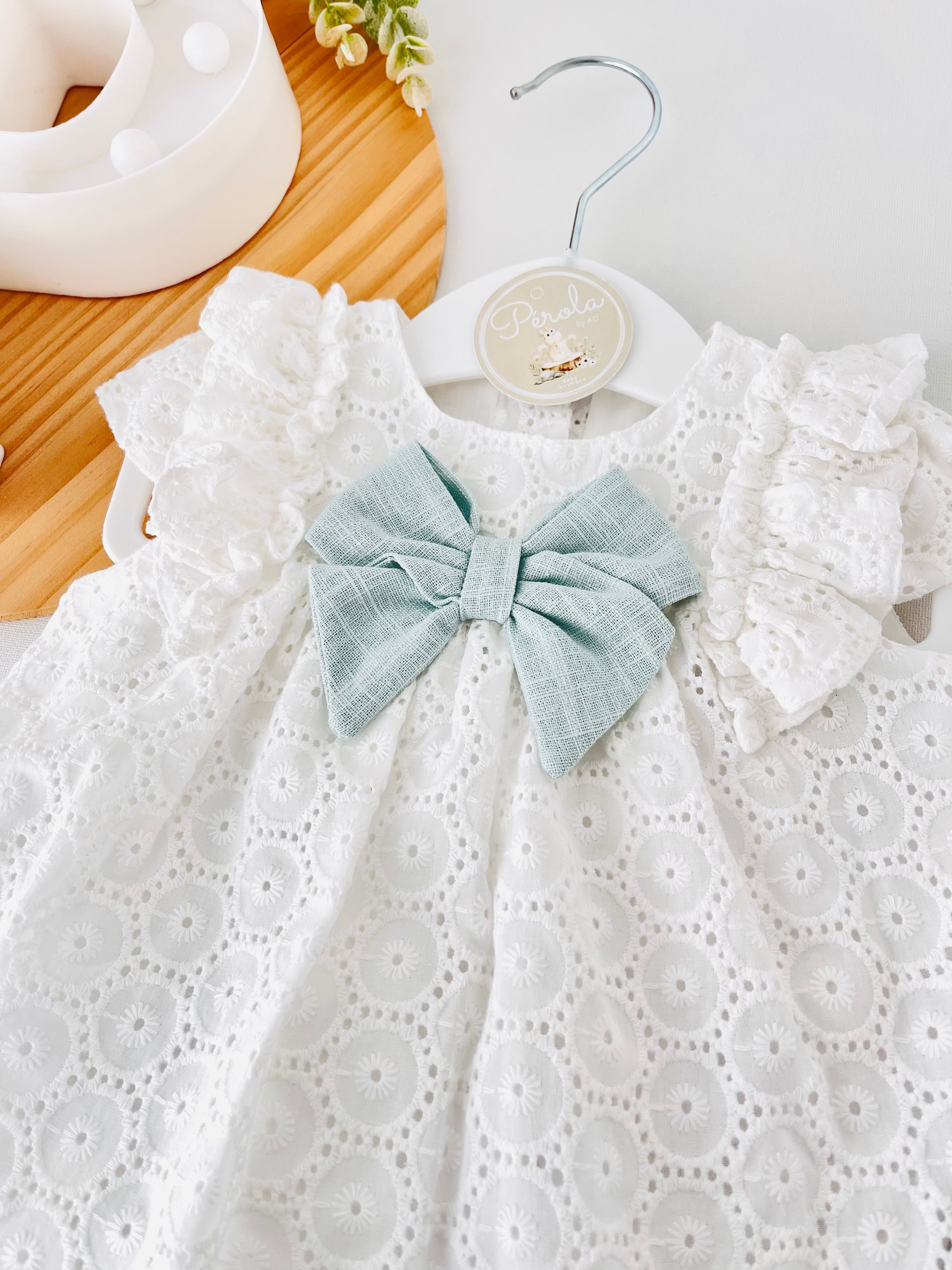 Conjunto Maria : vestido e tapa fraldas