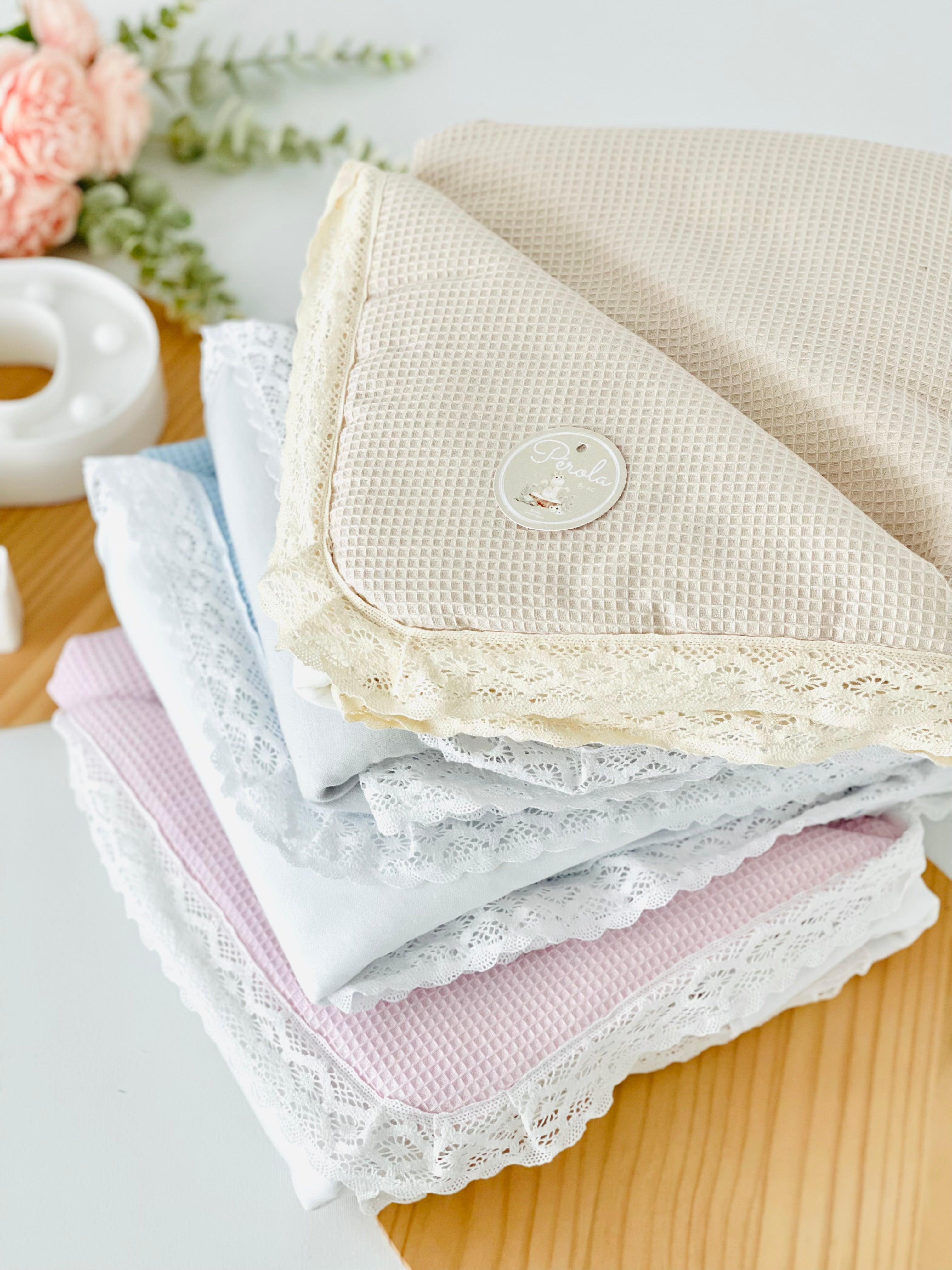 Manta algodão tema favos