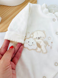 Babygrow veludo pérola