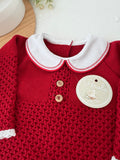 Saída de maternidade vermelho 100% algodão