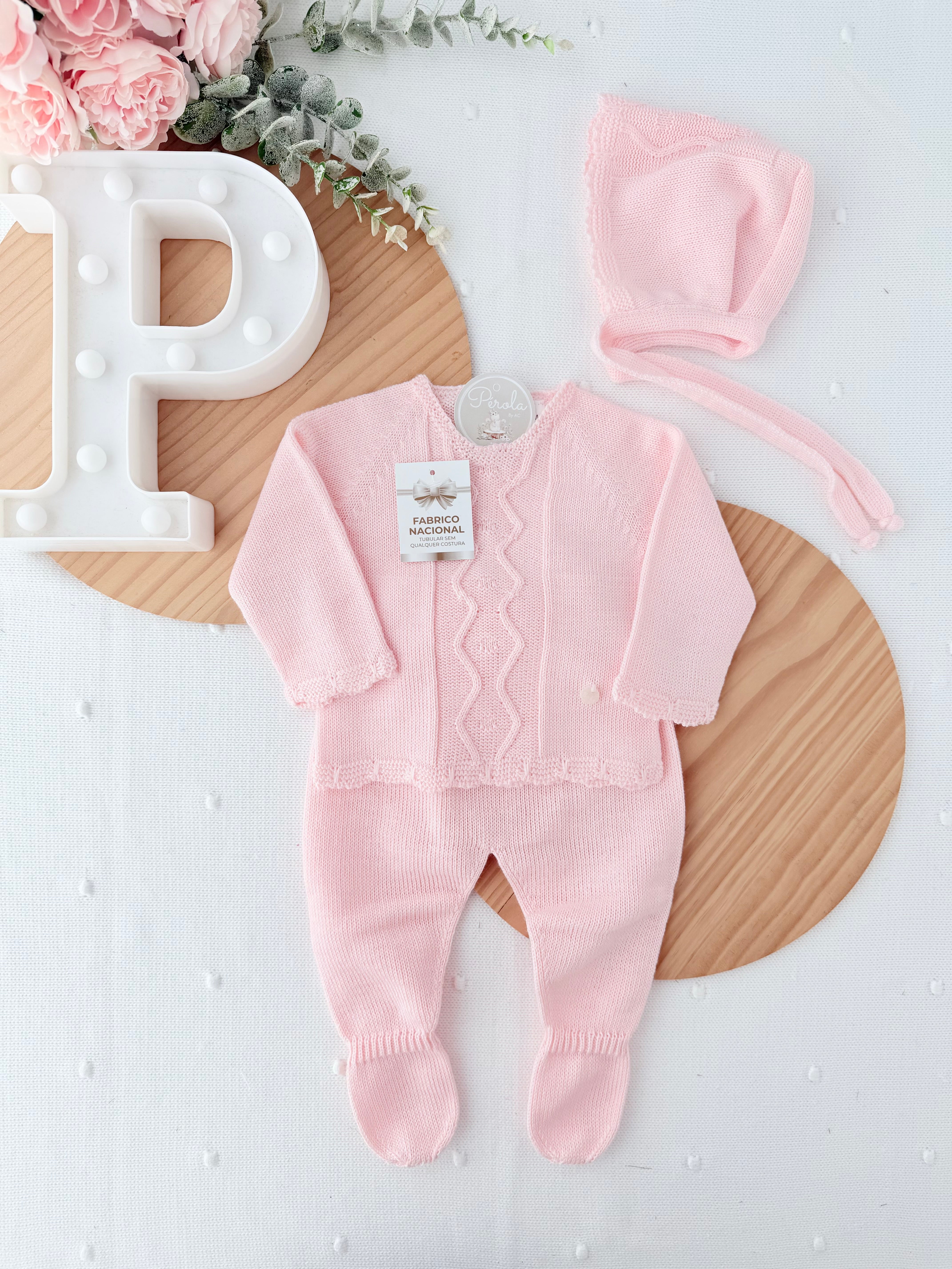 Conjunto: touca, camisola, calças Primavera Verão