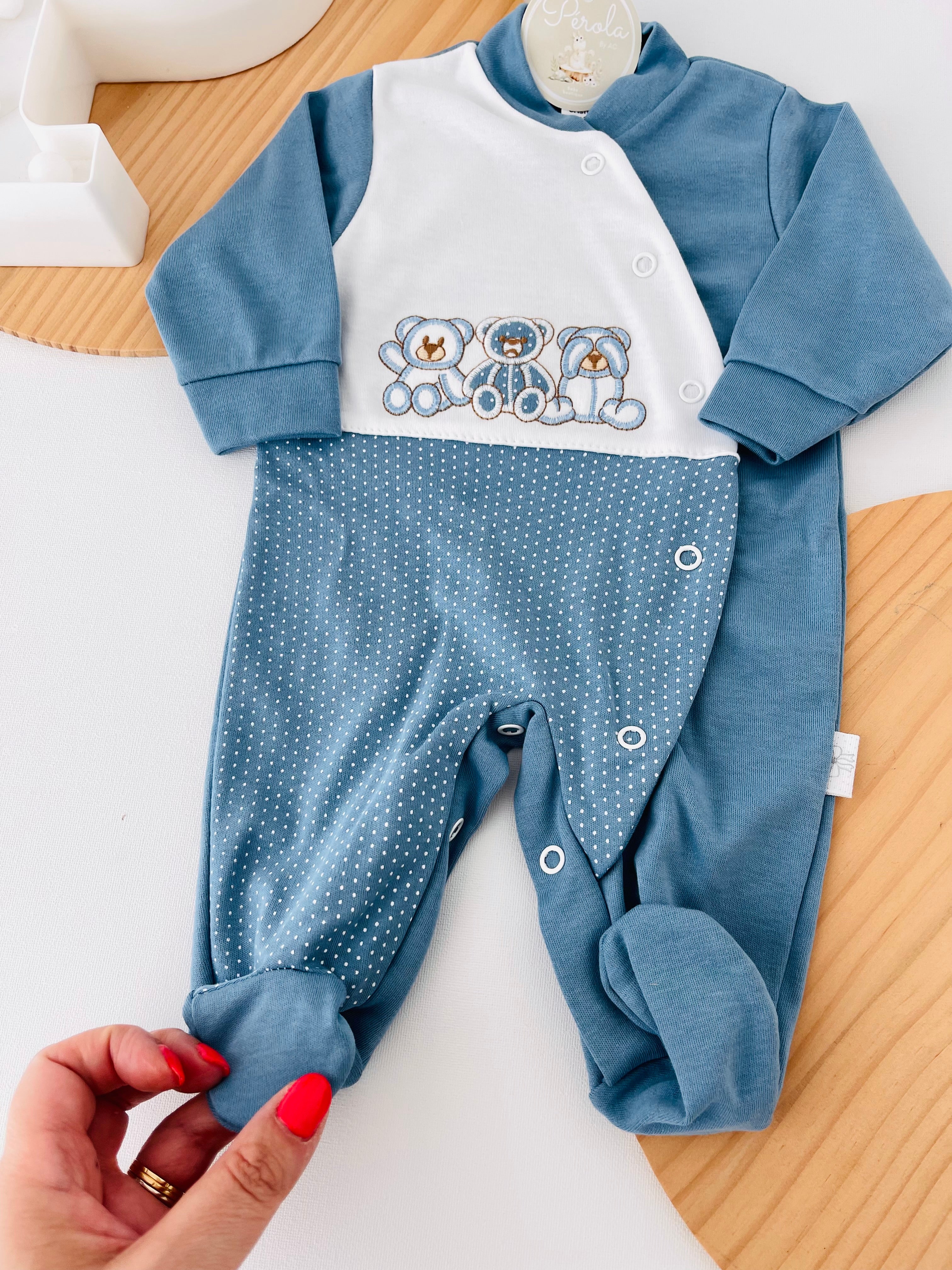 Babygrow azul cobalto