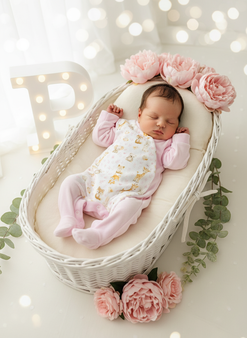 Babygrow tema animais amorosos