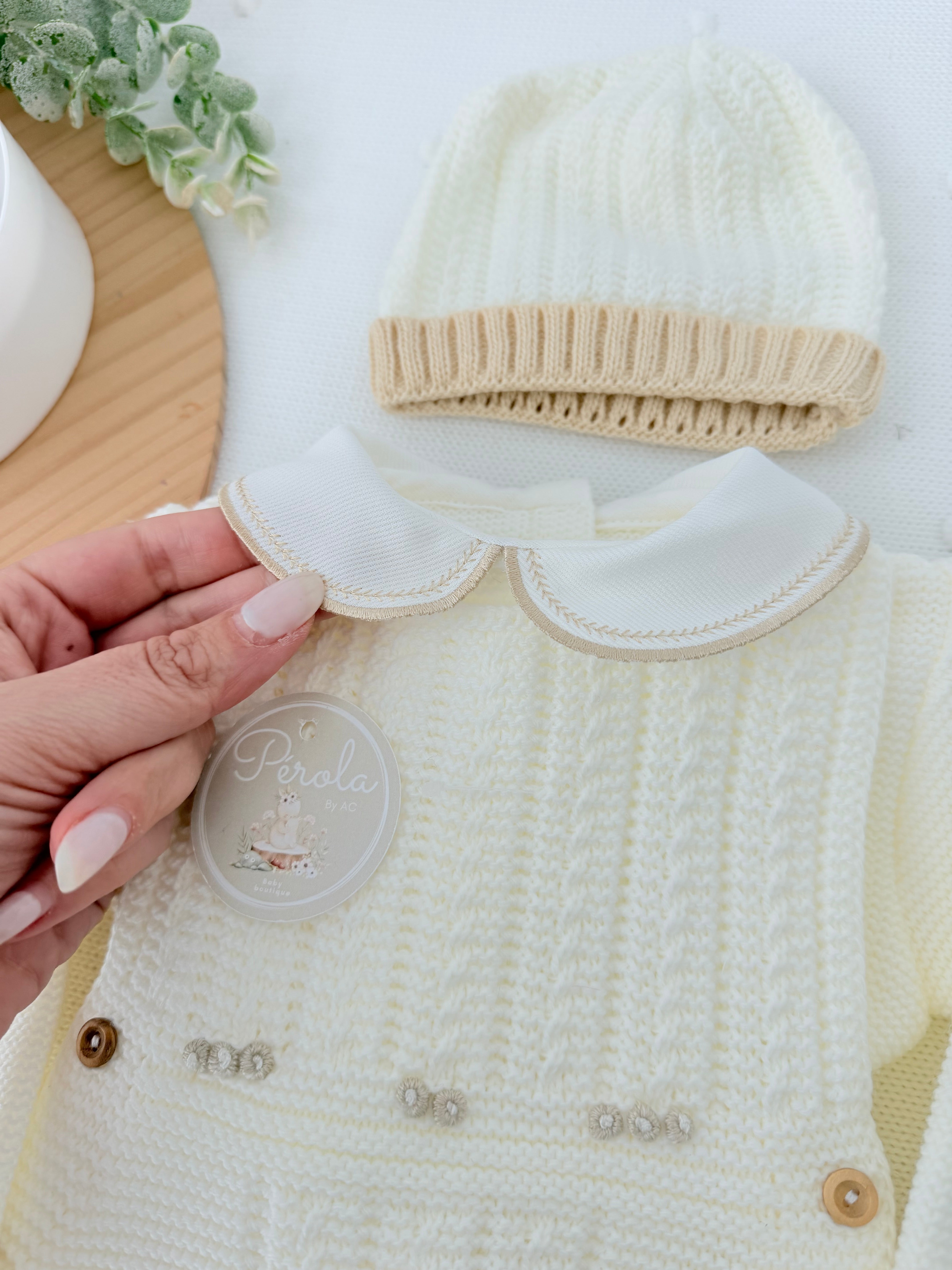 Fofo, camisola e gorro Outono Inverno 3M