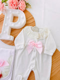 Babygrow elegante de veludo premium