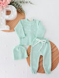 Conjunto Bebé: Camisola, Calças e Gorro 1M
