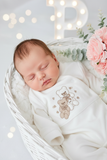Babygrow corações em veludo