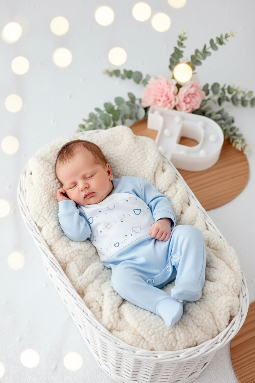 Babygrow carinhas de urso algodão