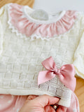 Conjunto rosa: Camisola e calções - Primavera Verão
