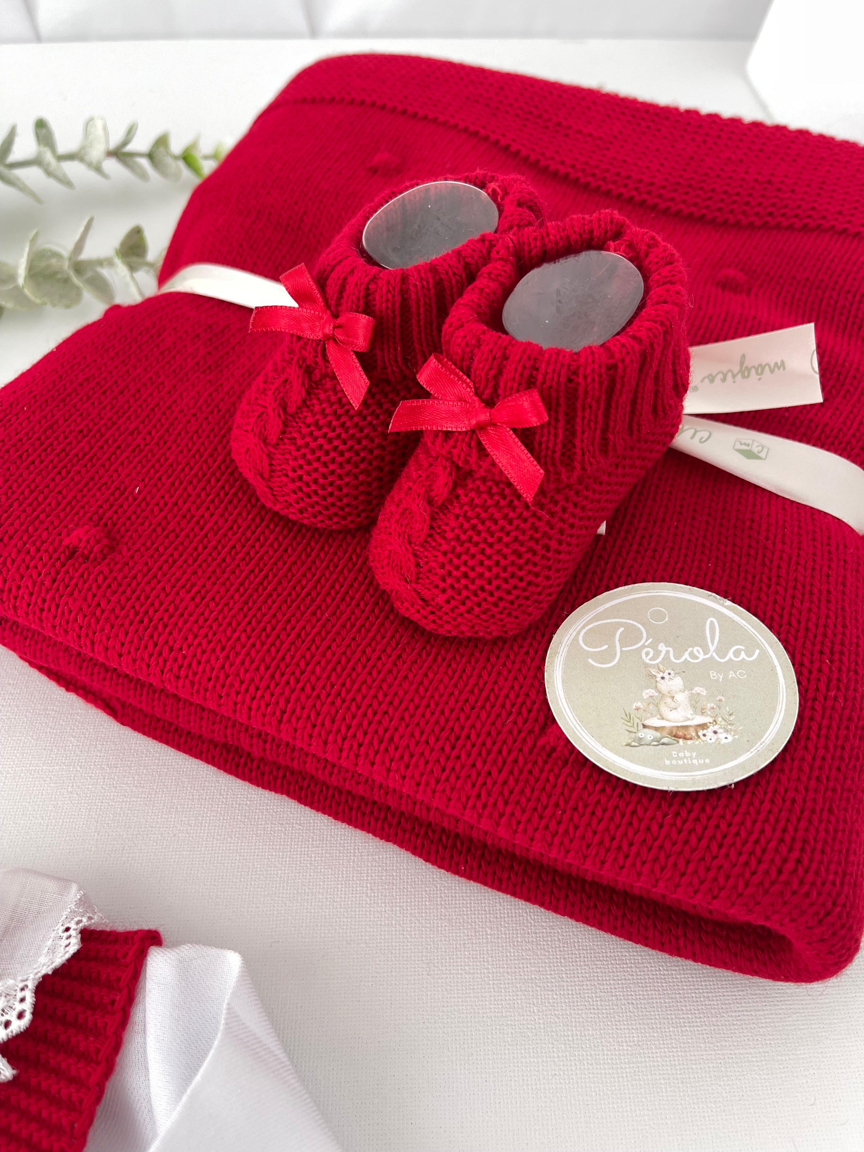 Saída maternidade vermelho menina Outono Inverno