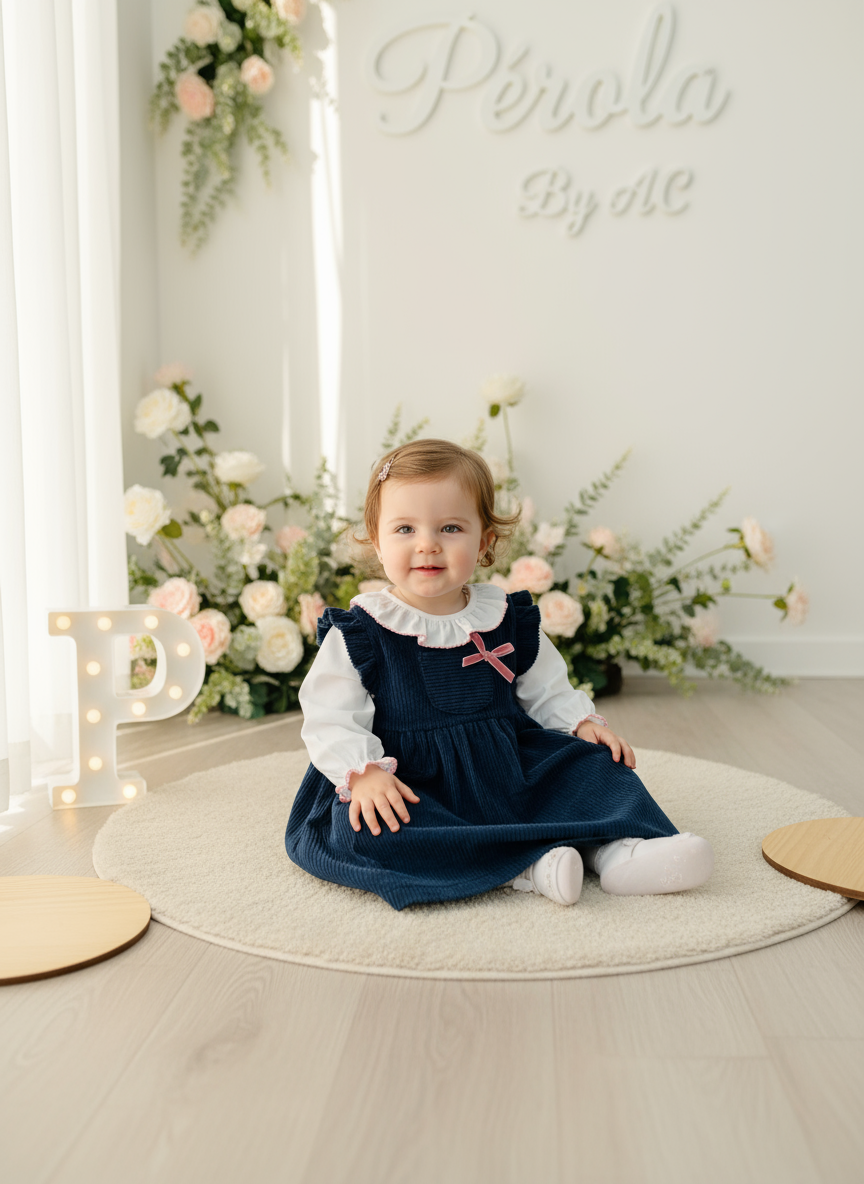 Vestido bombazine e blusa com golinha