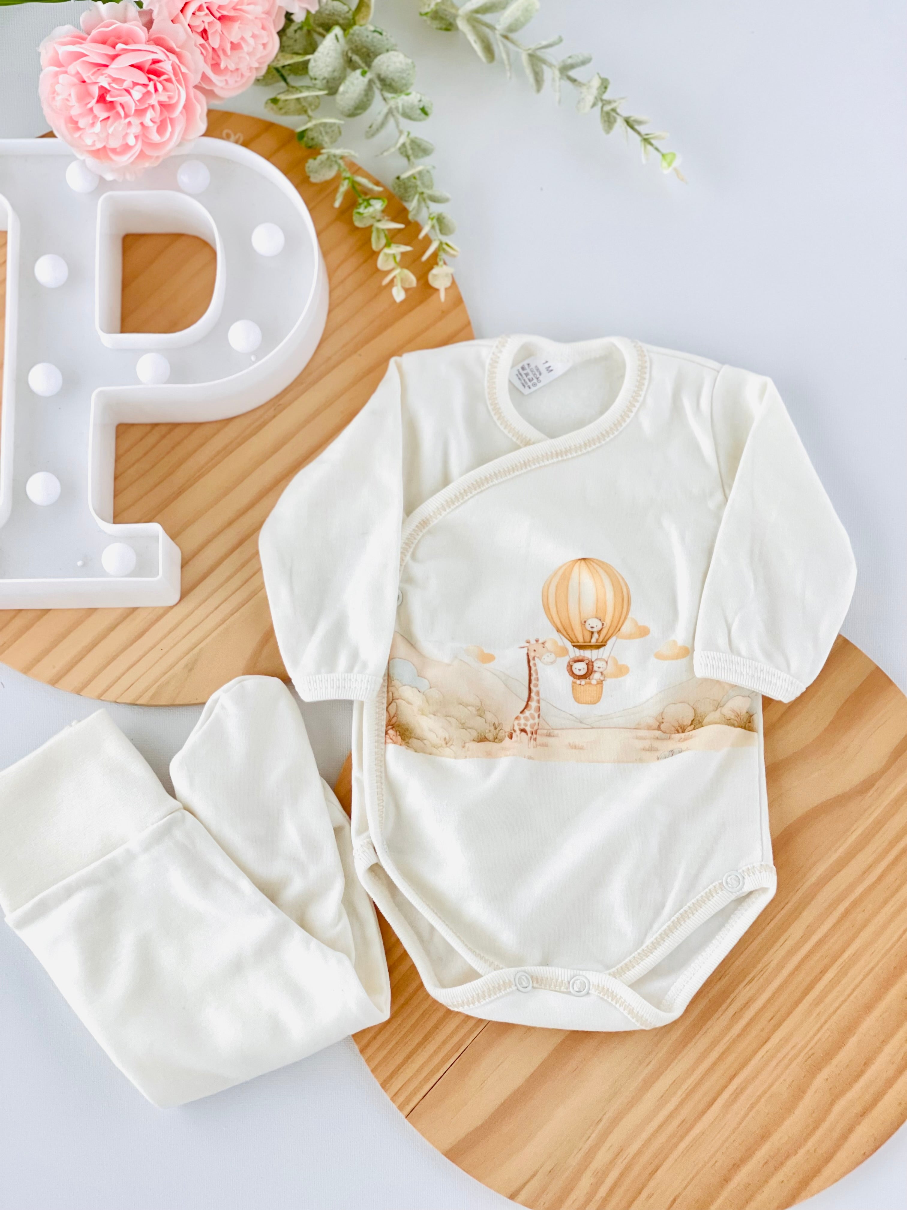 Body e calças com carda tema Safari