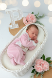 Babygrow corações em veludo