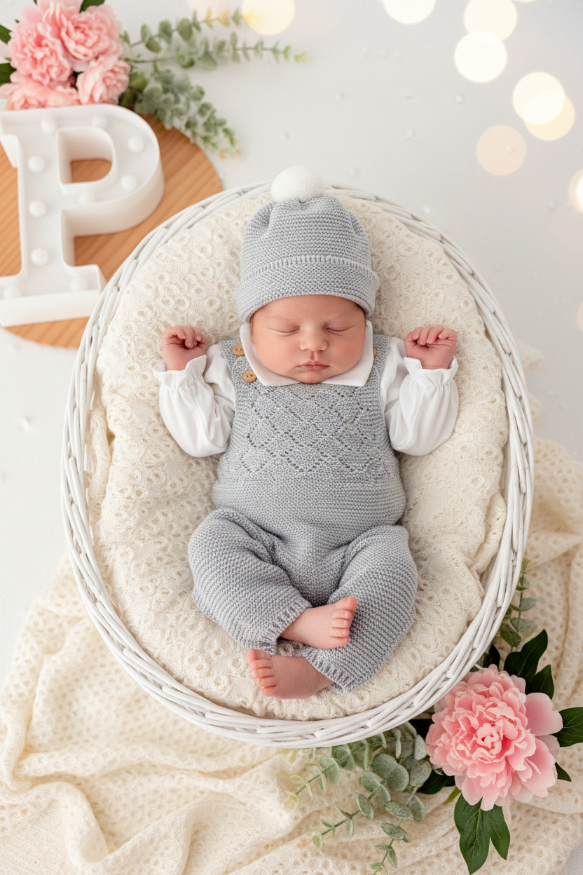 Saída maternidade cinzento : 3 peças Outono/Inverno