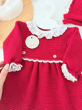 Vestido e touca vermelho - Outono Inverno
