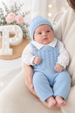 Saída maternidade menino azul   : 3 peças Outono/Inverno