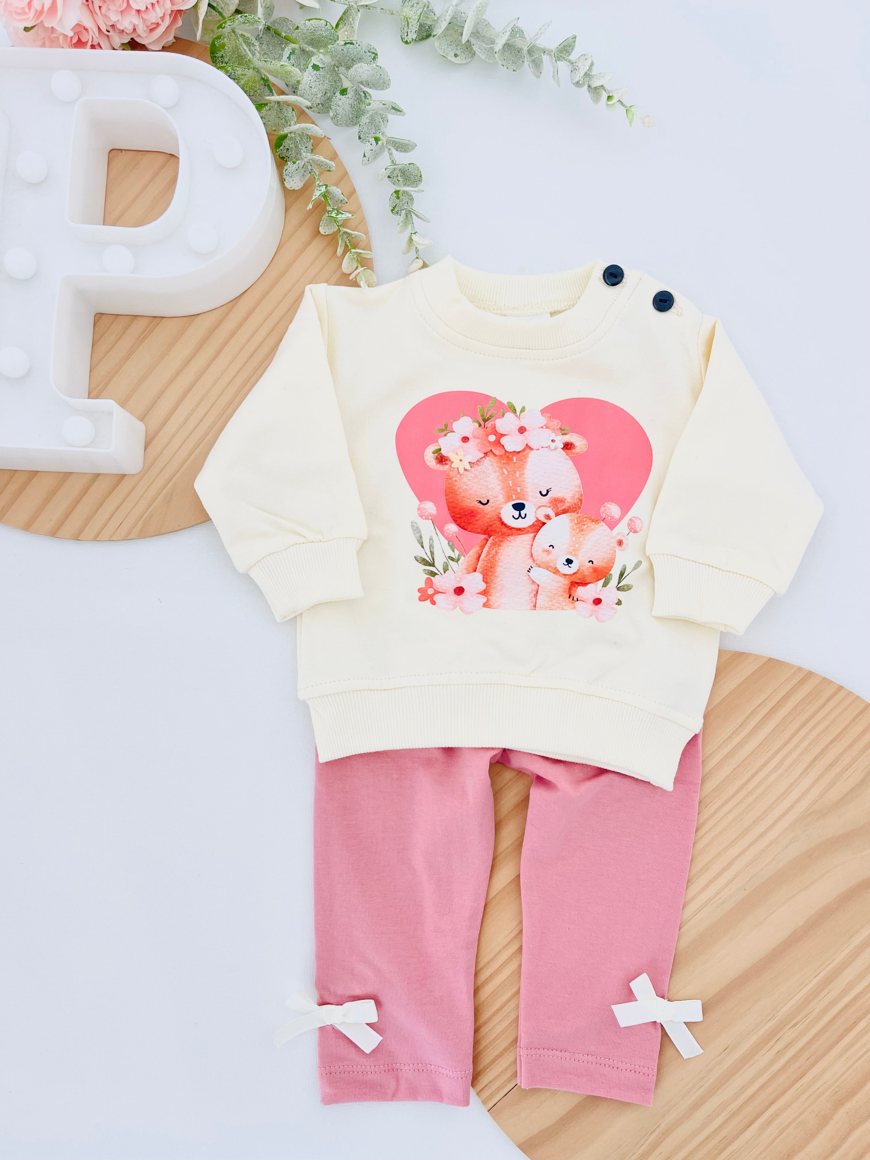 Fato treino ursinhos com carda