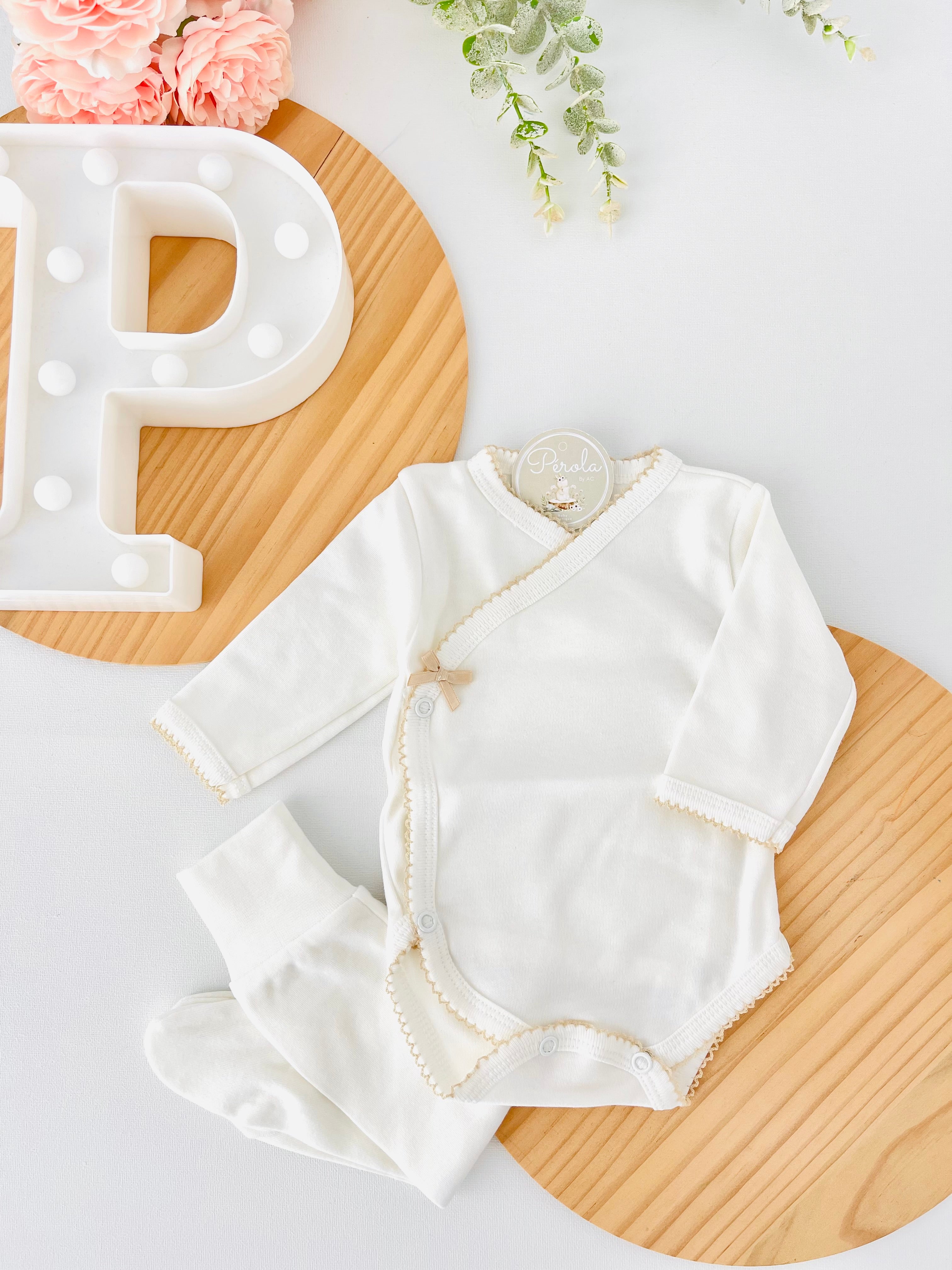 Conjunto interiores ternura: Body e calças