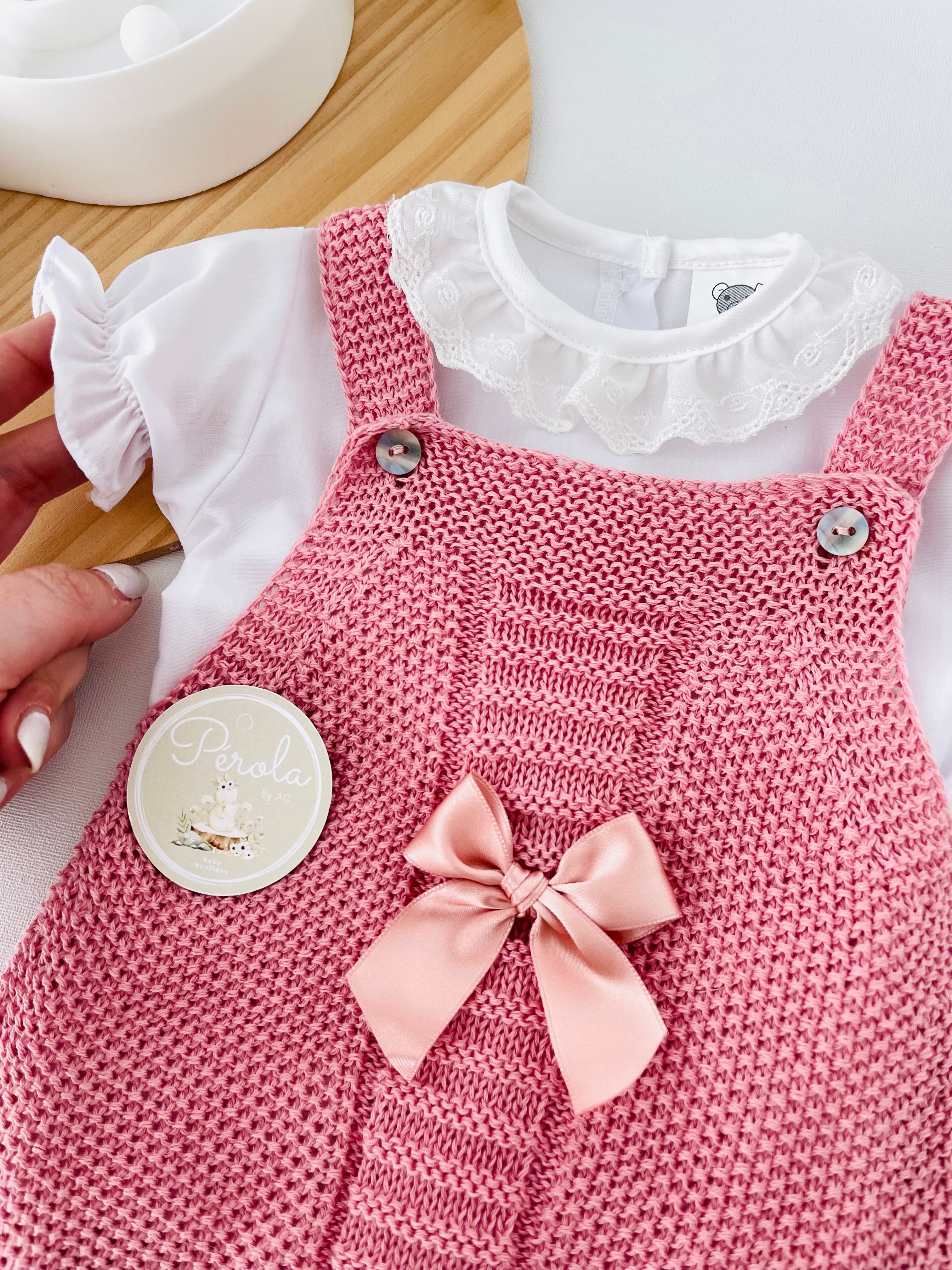 Fofo e blusa rosa velho 1/3M