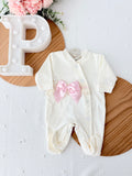 Babygrow pérola com renda