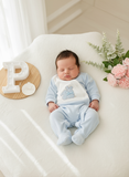 Babygrow tema coelhinhos em malha