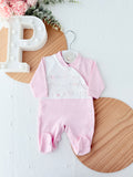 Babygrow carinhas de urso algodão