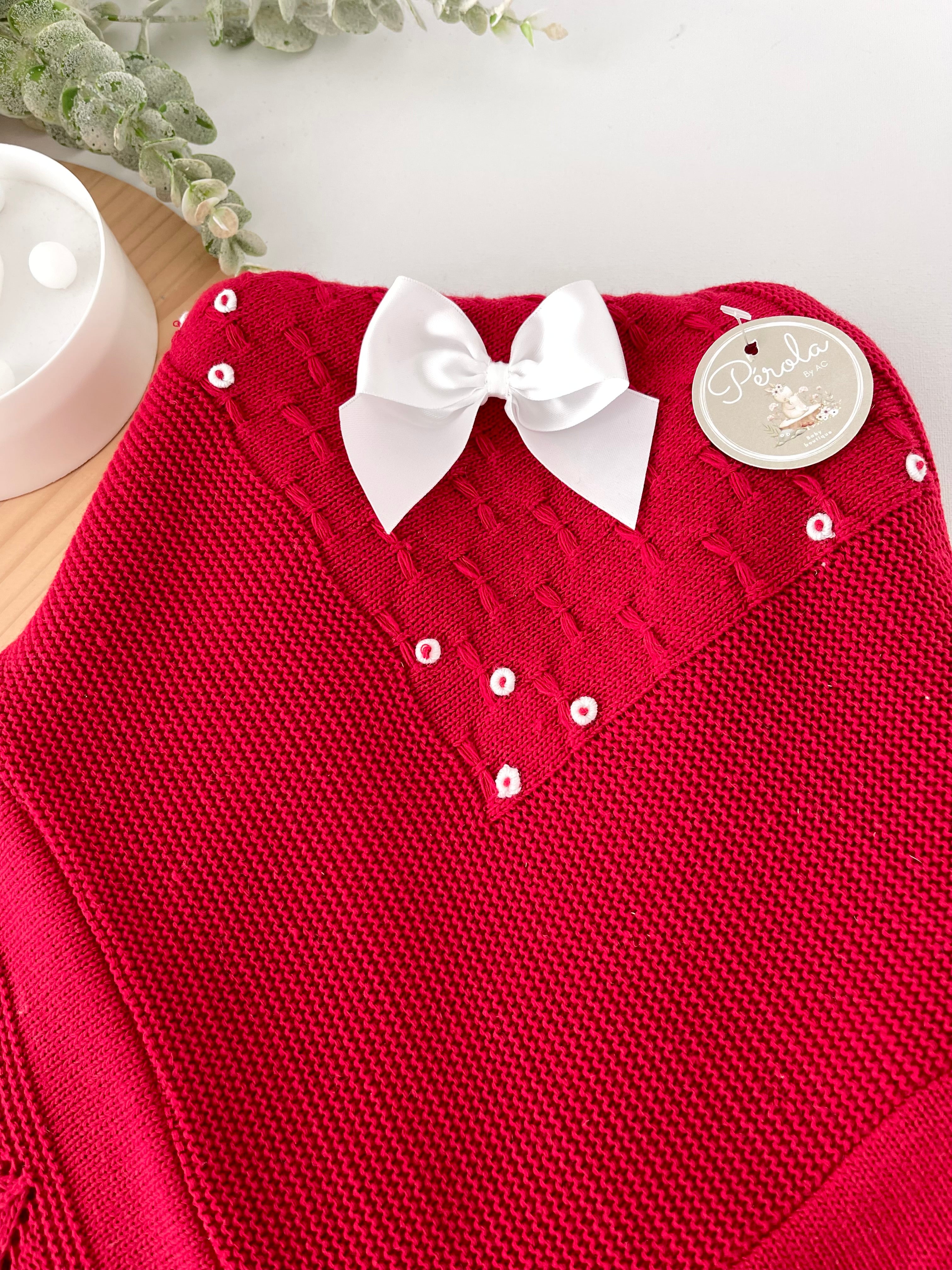 Manta xaile em vermelho