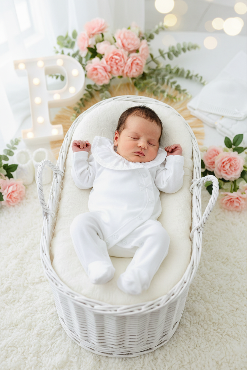 Babygrow carinho em ALGODÃO com golinha grande