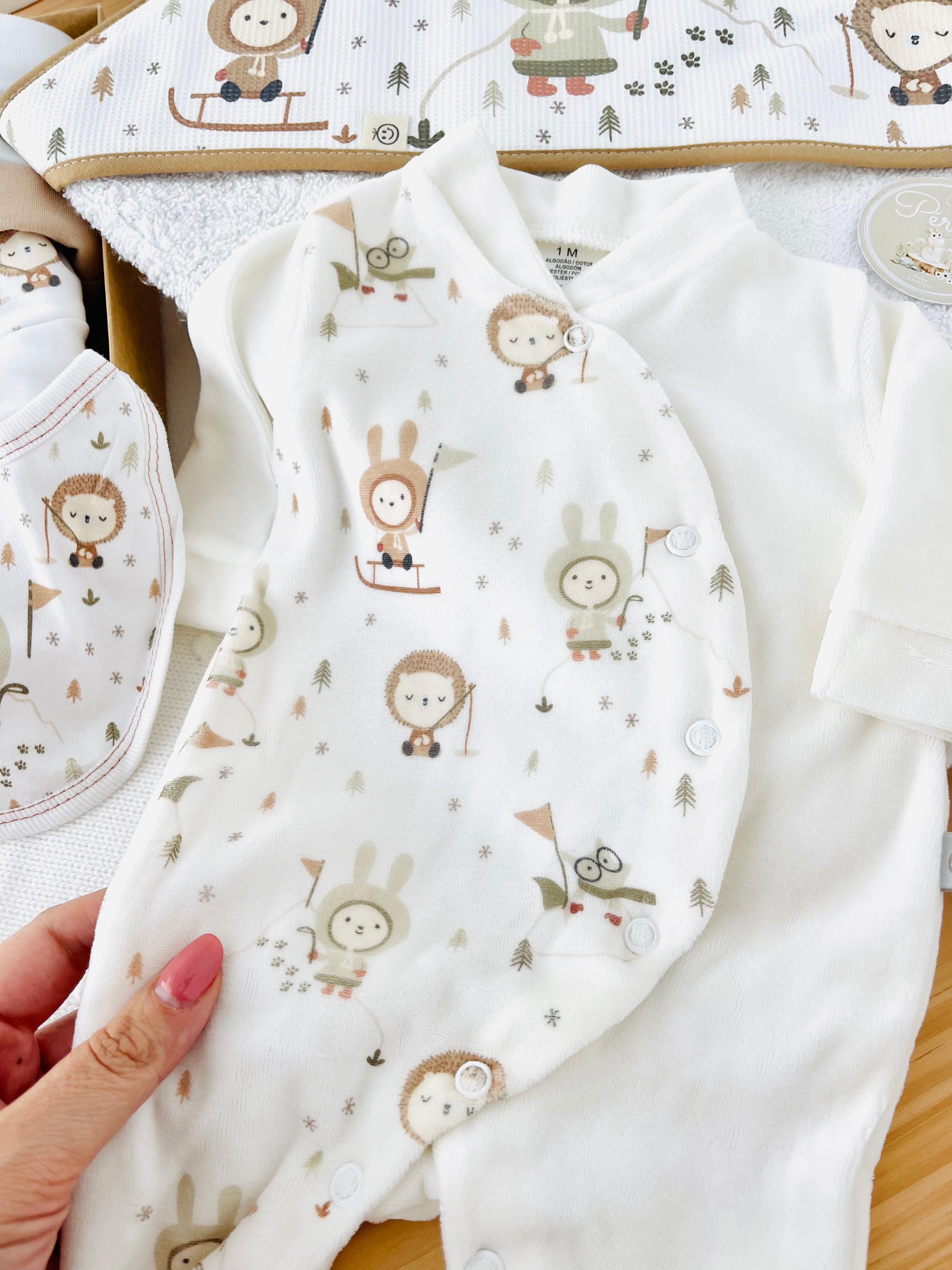 Pack enxoval unissexo: 9 peças - tema Esquimó