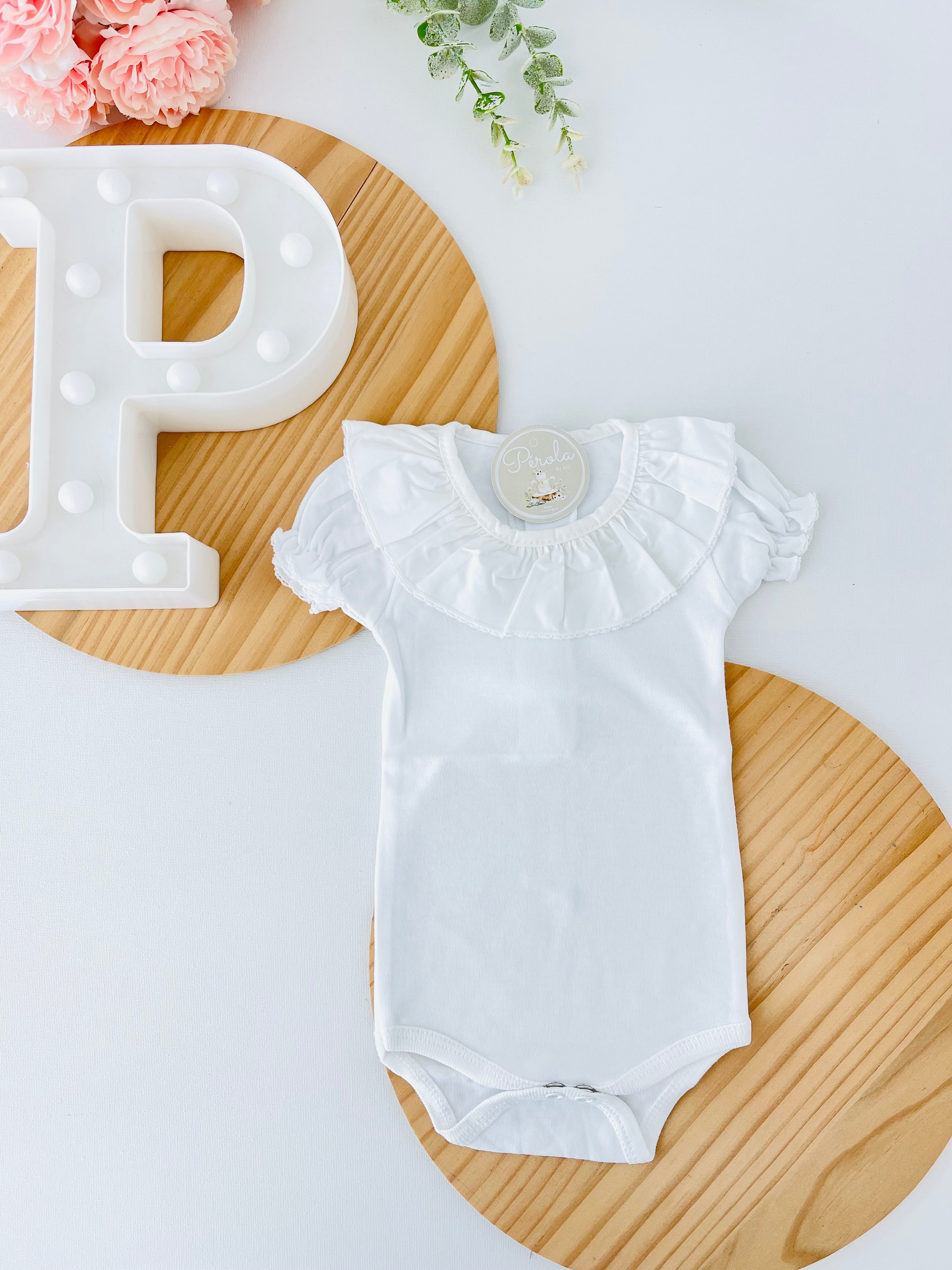 Body de manga curta com golinha