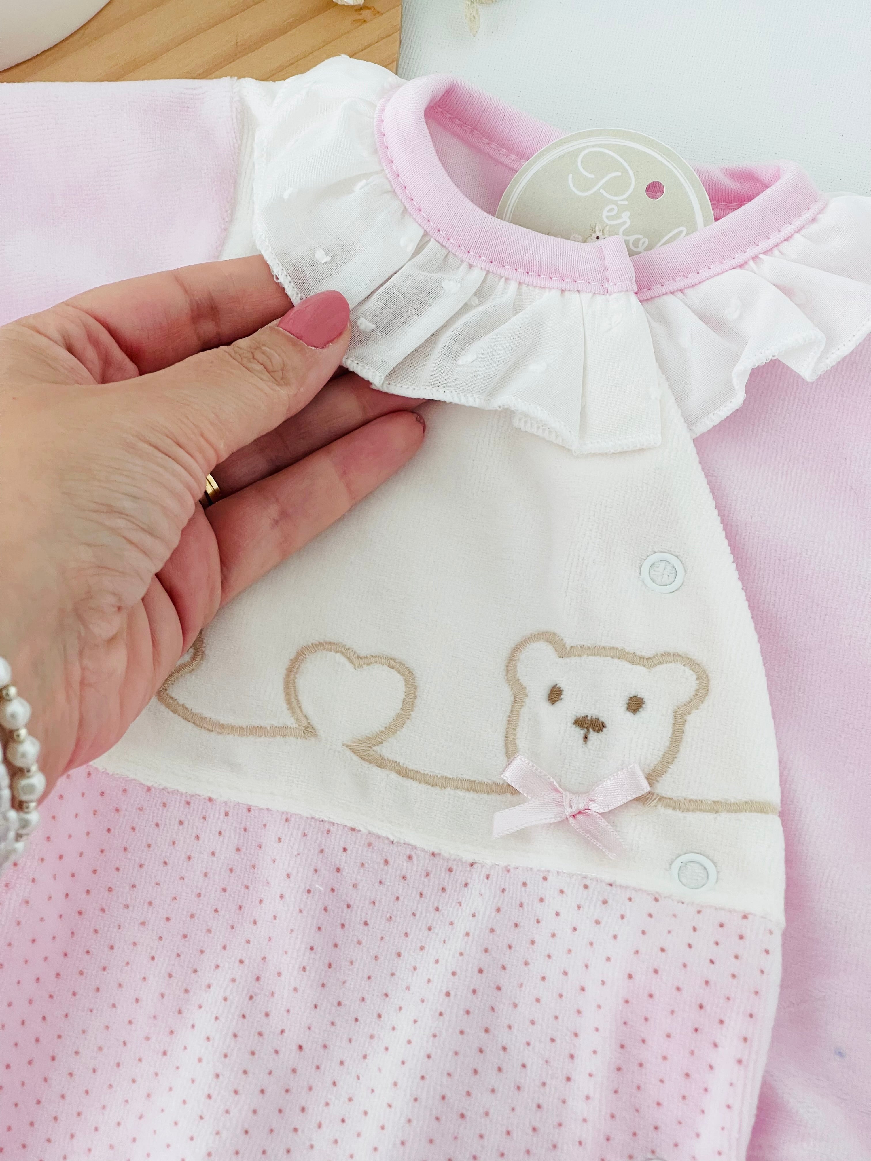 Babygrow linha do Amor em Veludo