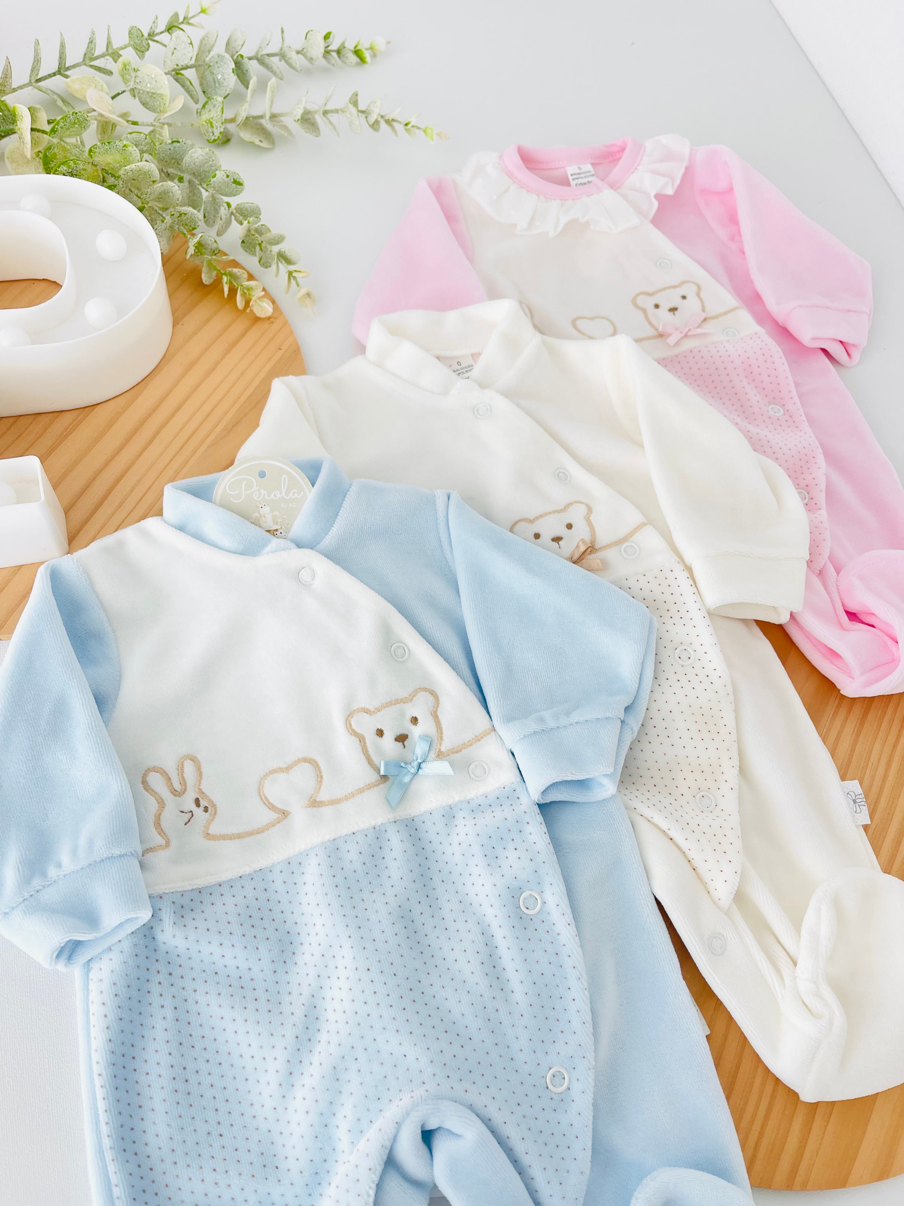 Babygrow linha do Amor em Veludo