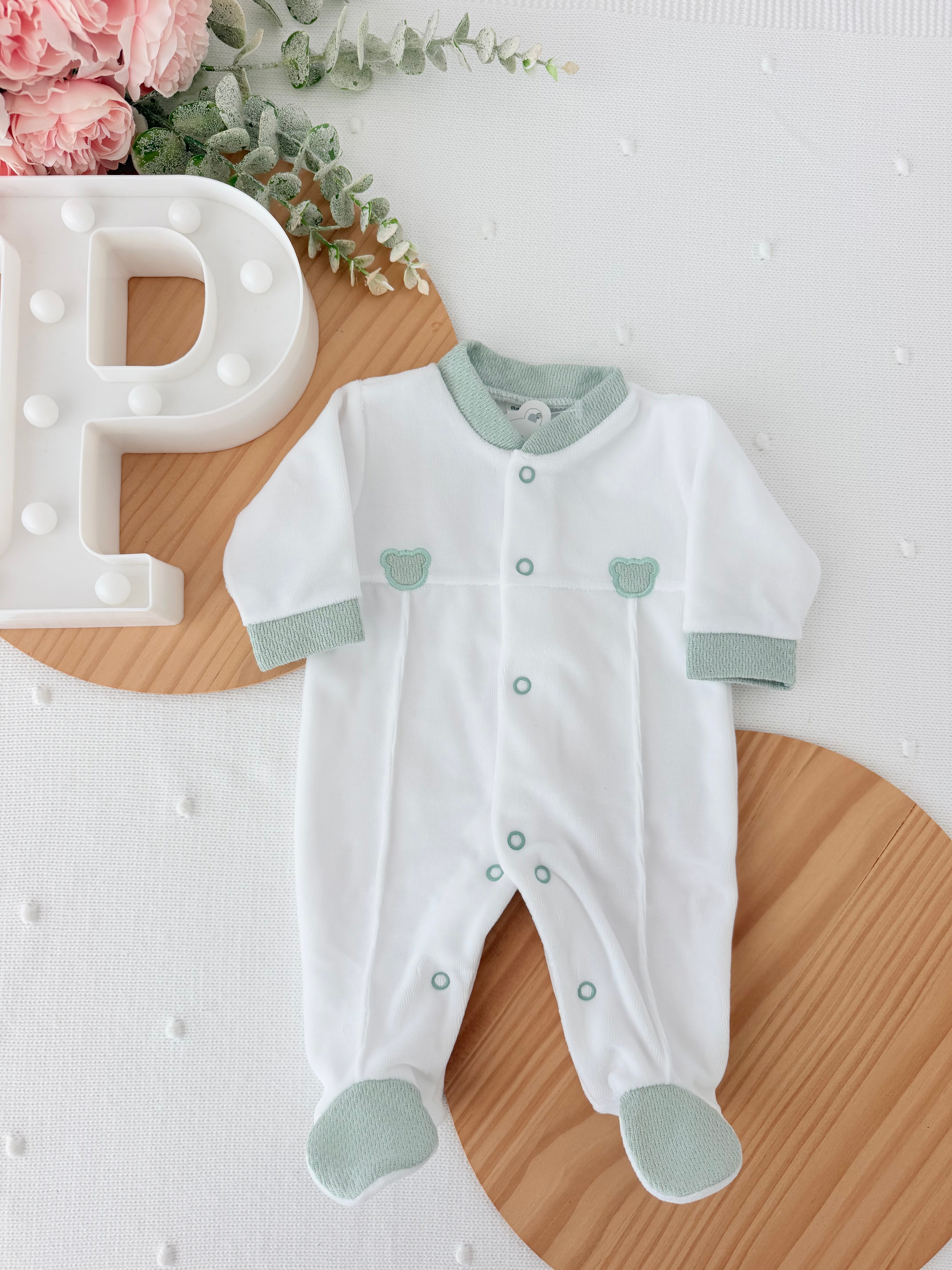 Babygrow Doce Ursinho em Veludo