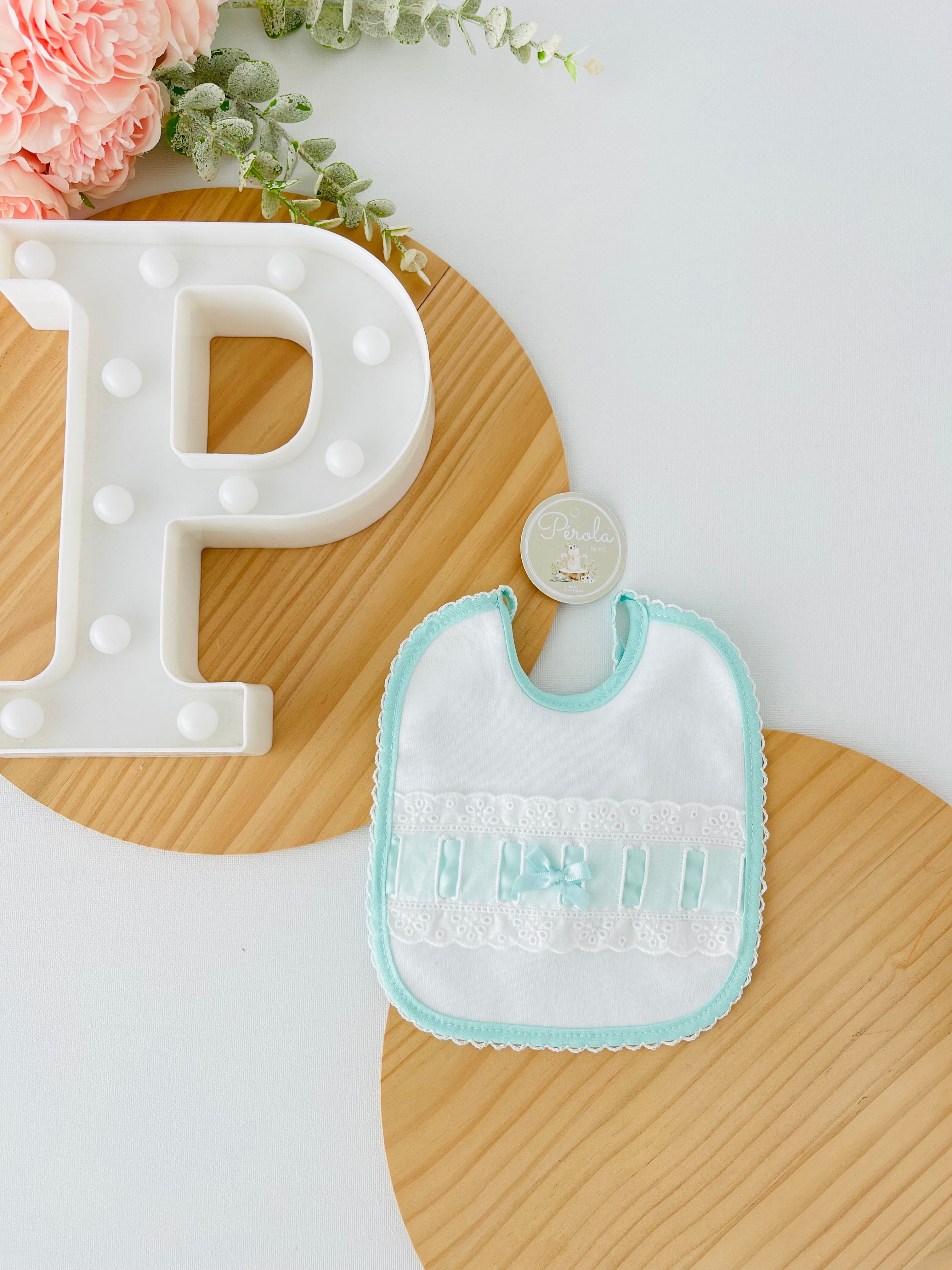 Babete bordado inglês