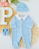 Babygrow Madrepérola veludo gola bico
