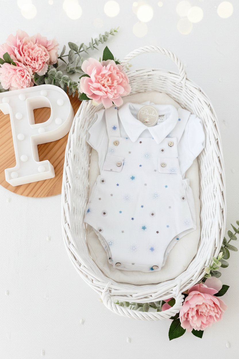 Conjunto estrelinhas: fofo e camisola
