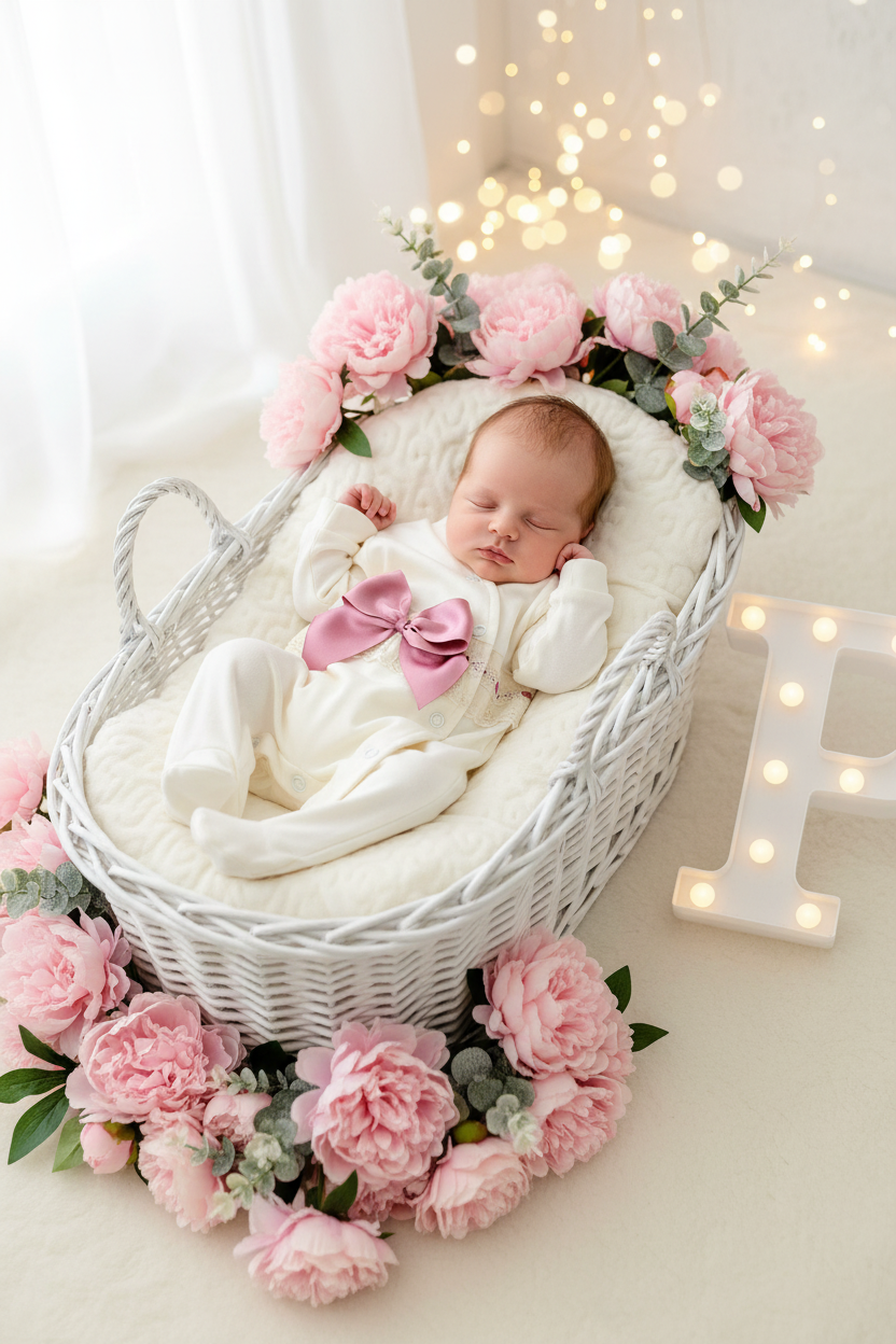 Babygrow pérola com renda