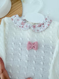 Conjunto rosa: camisola e tapa fraldas 1/3M