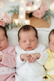 Babygrow veludo fita em renda