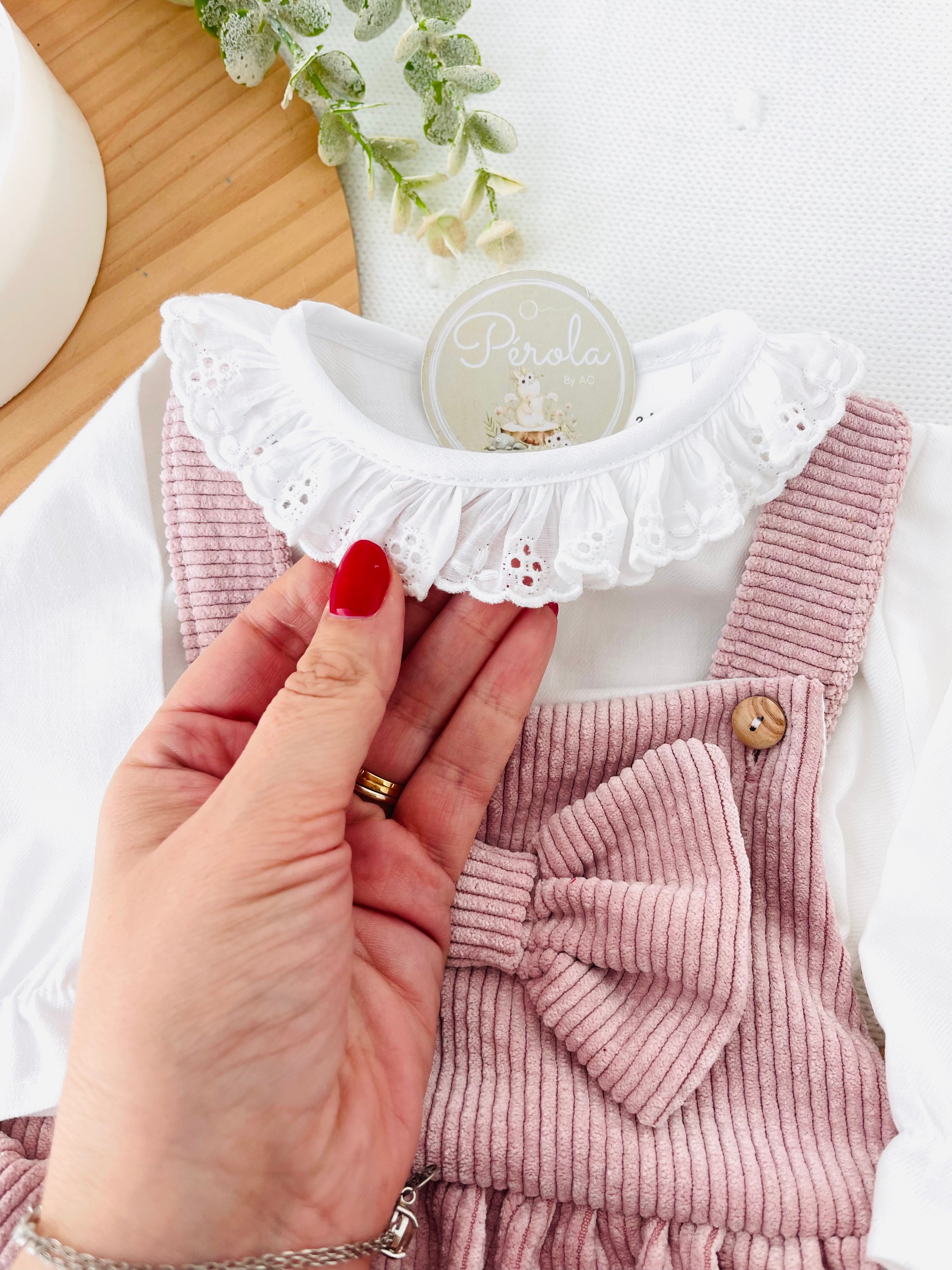 Conjunto rosa: fofo e blusa