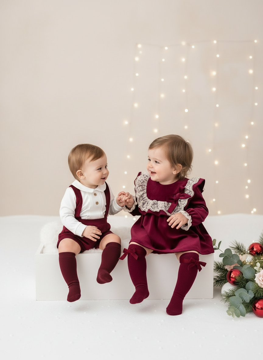 Conjunto premium em veludo: Calções com alças e camisa