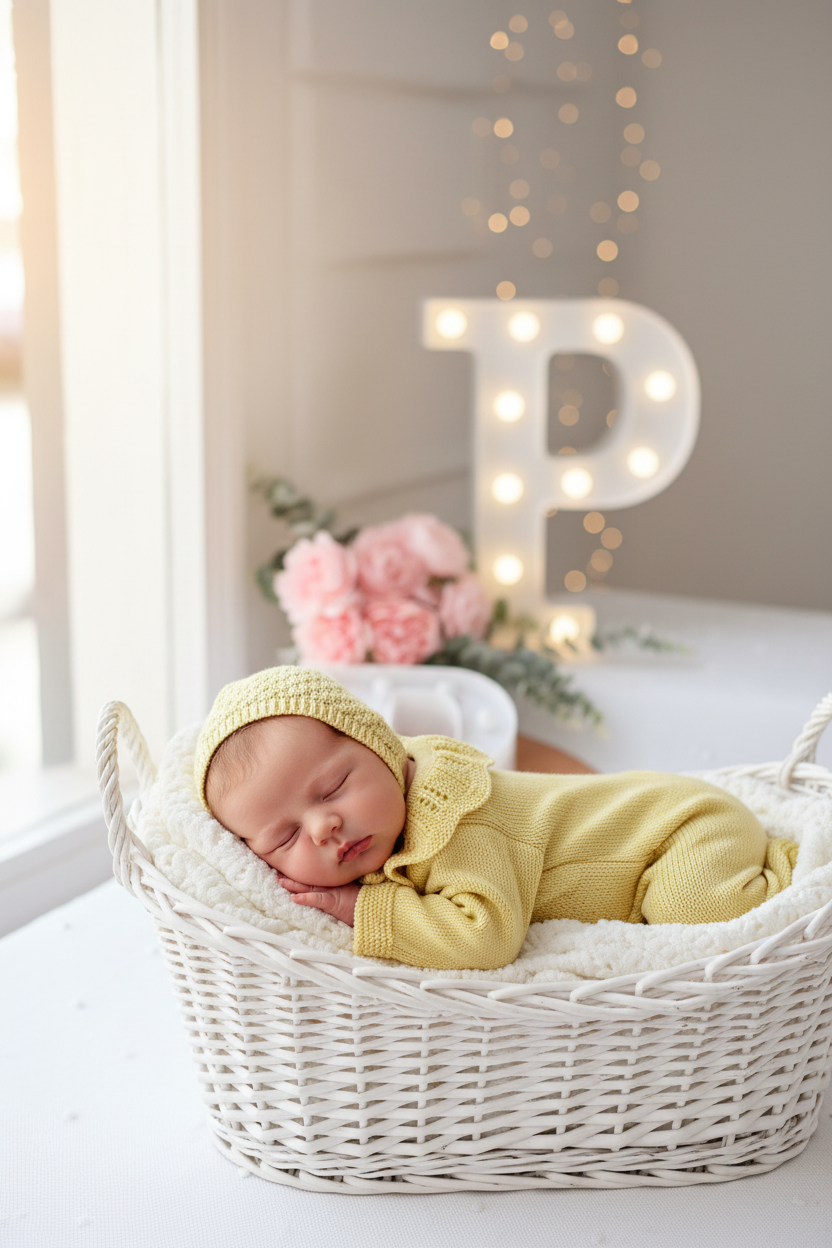 Conjunto Baby love: Babygrow e touca recém nascido