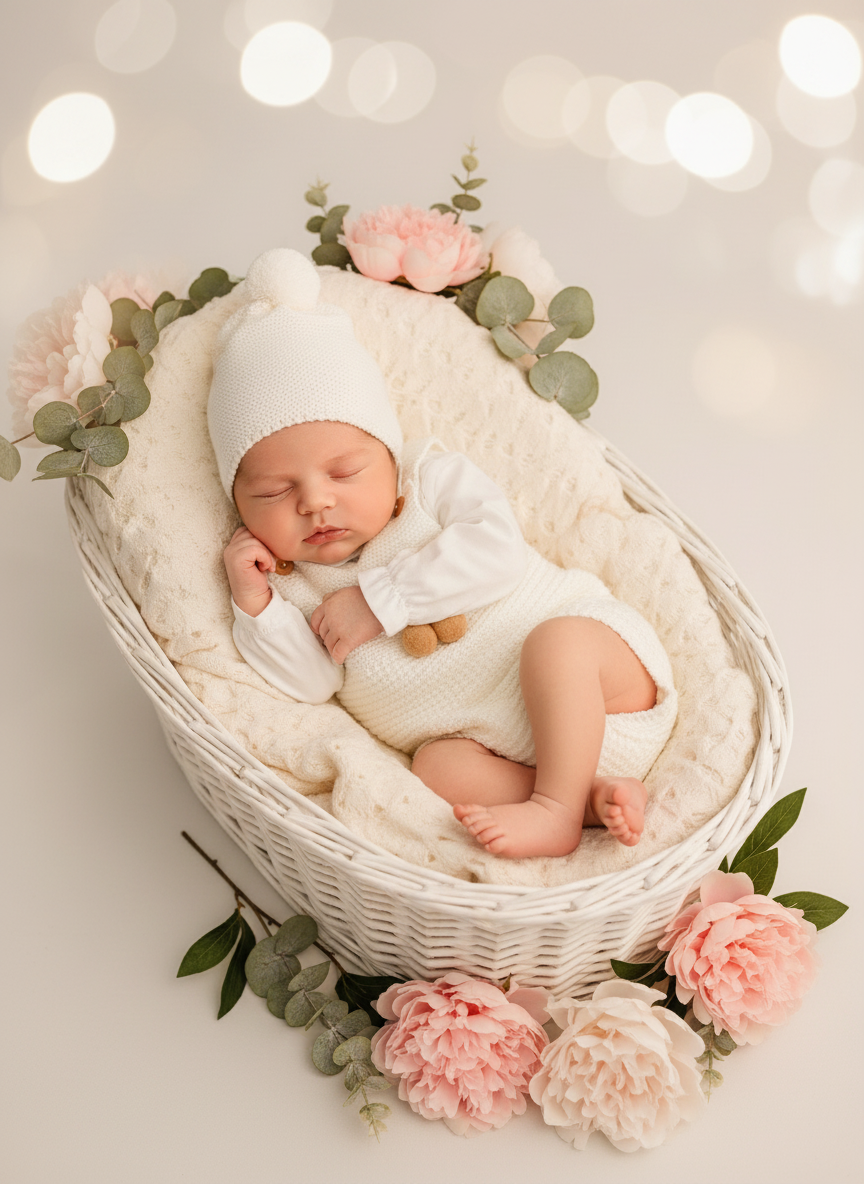 Conjunto menino: fofo com pompom, camisa e touca