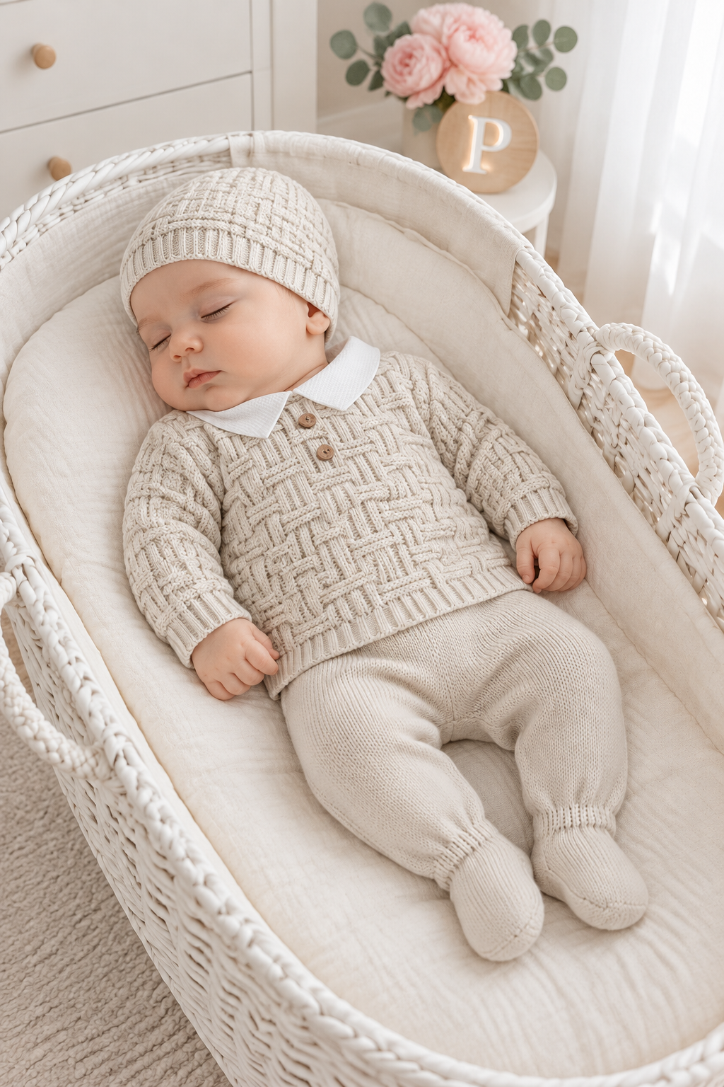 Conjunto malha menino 3M e 6M